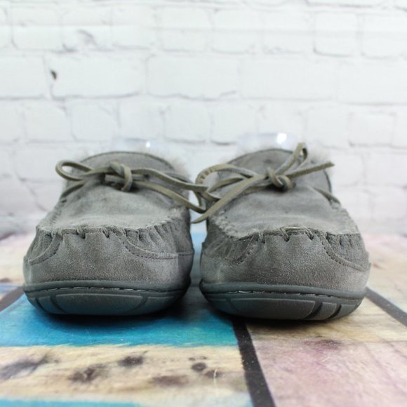 LL BEAN Shearling Lined Mocs Slippers Size 10 M - Picture 4 of 9